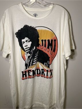 Jimi Hendrix Experience Tour 1967 Graphic T-Shirt White Official Licensed 2024